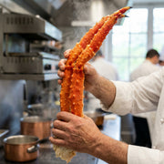 [Directly Sourced & Certified] Pure, wild-caught King Crab Legs straight from the pristine, icy depths of Alaska.