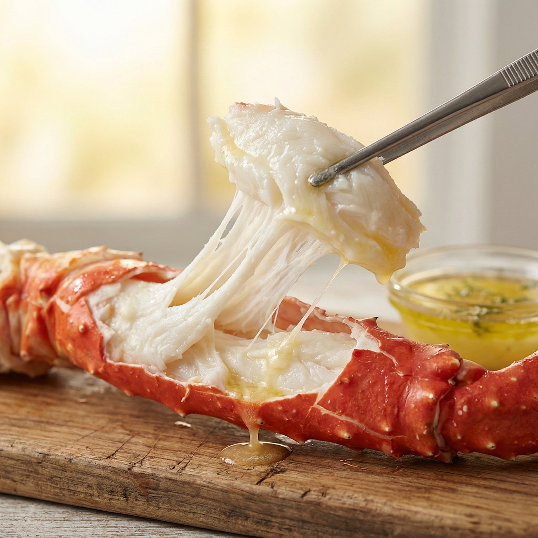 [Directly Sourced & Certified] Pure, wild-caught King Crab Legs straight from the pristine, icy depths of Alaska.