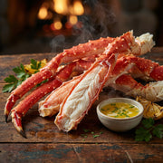 [Directly Sourced & Certified] Pure, wild-caught King Crab Legs straight from the pristine, icy depths of Alaska.